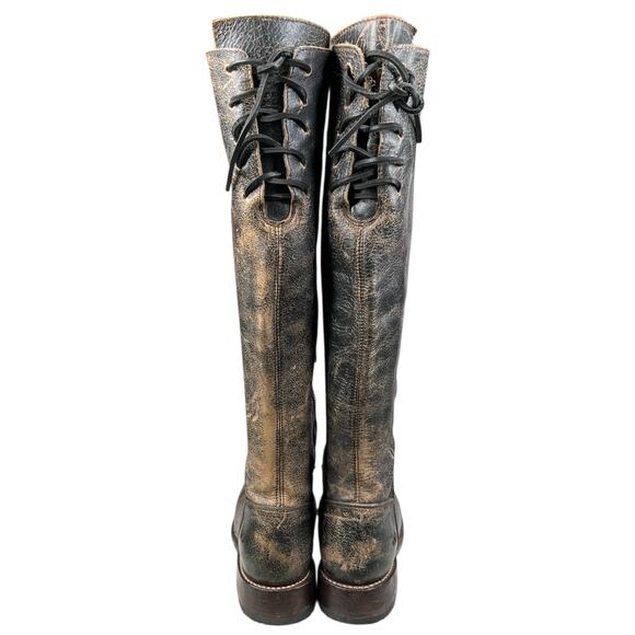 NWOT Bed Stu Women’s Manchester Brown Distressed Riding Boot Size US 7 - Picture 8 of 10